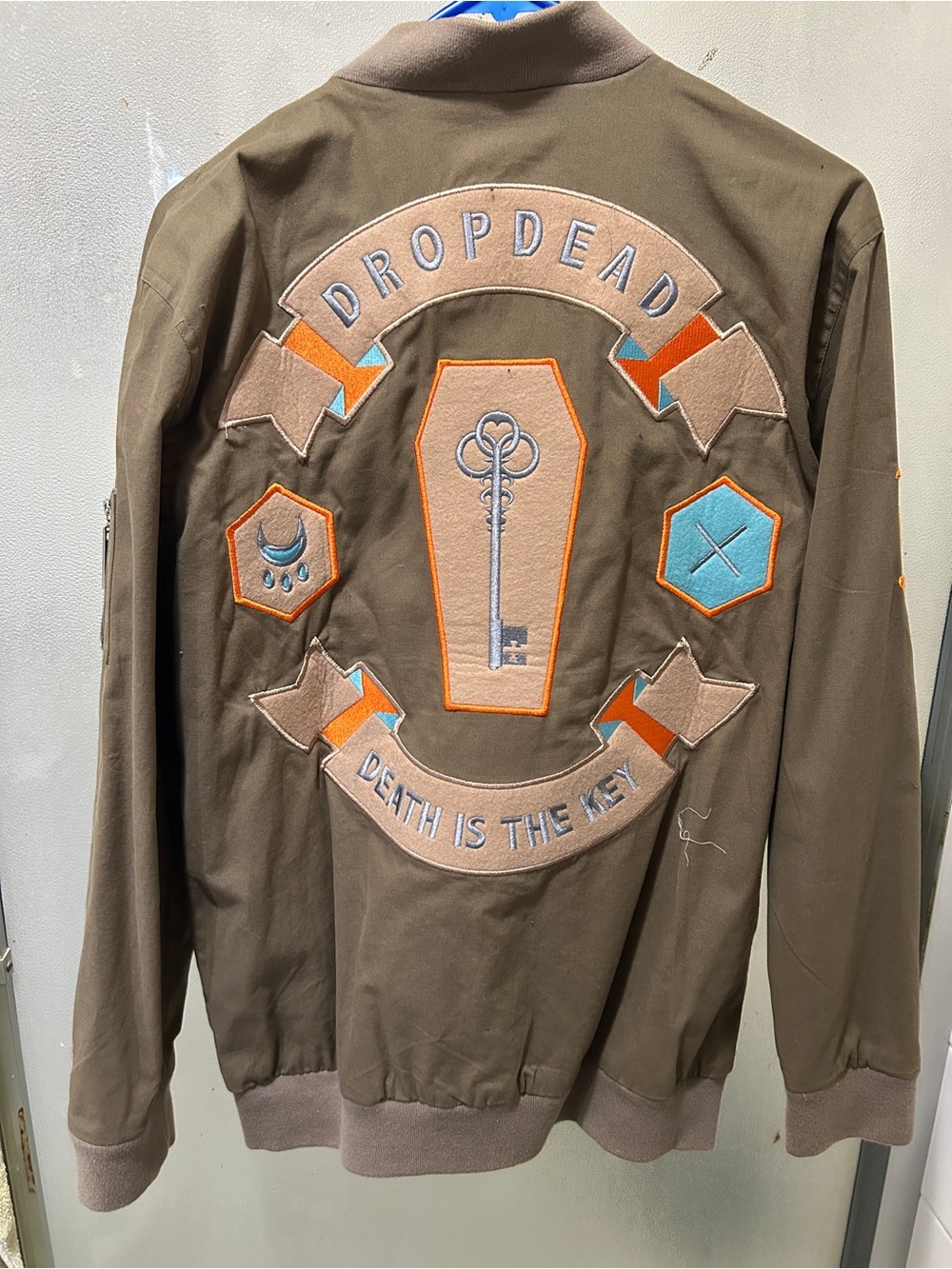 Drop dead bomber jacket death is the key